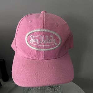 Von Dutch Pink Logo Cap
